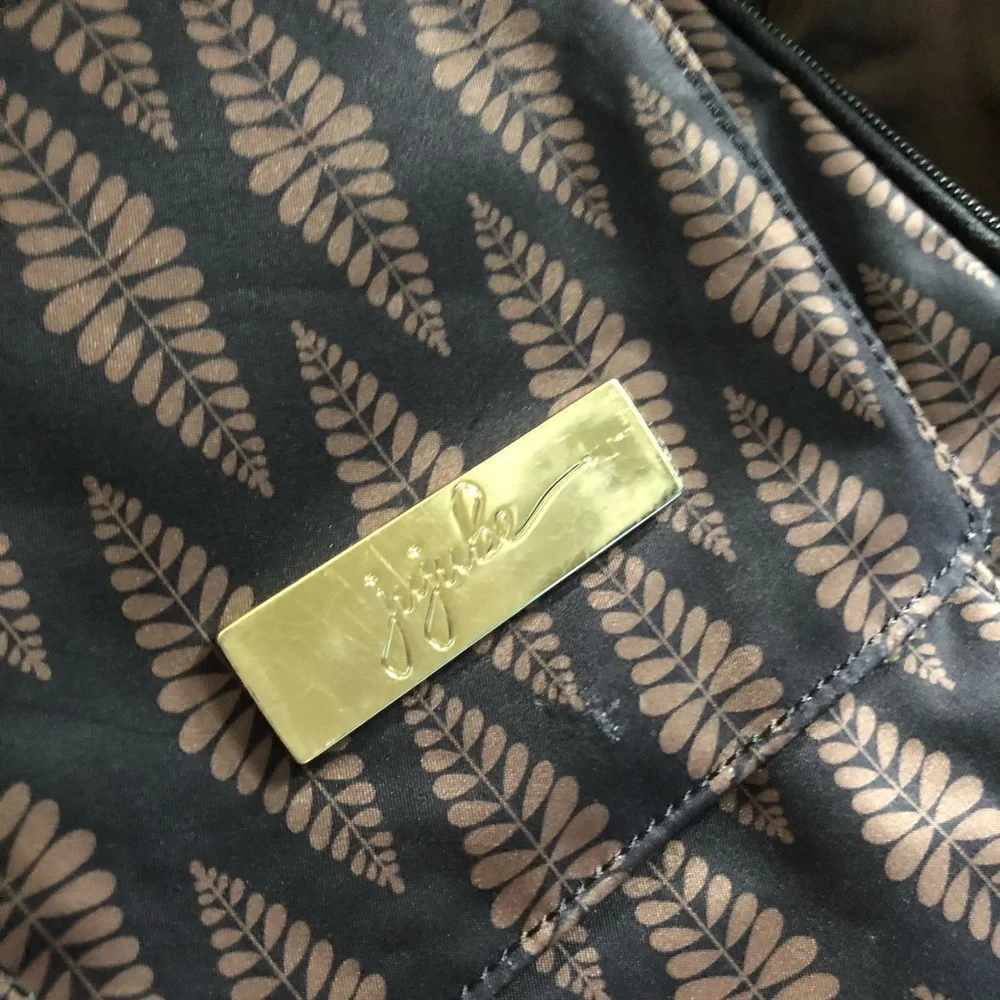 Patterned Black & Tan Women’s Backpack Bag